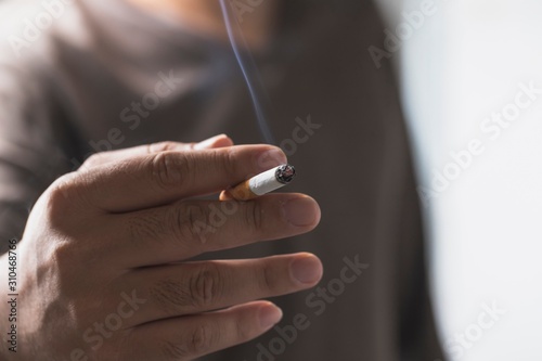 hand with cigarette