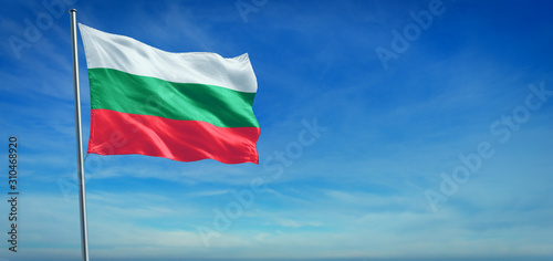 The National flag of Bulgaria
