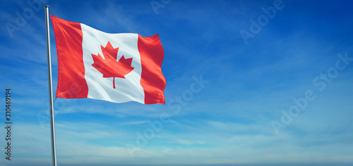 The National flag of Canada