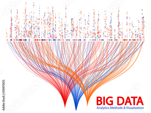 Big data visualization concept vector.