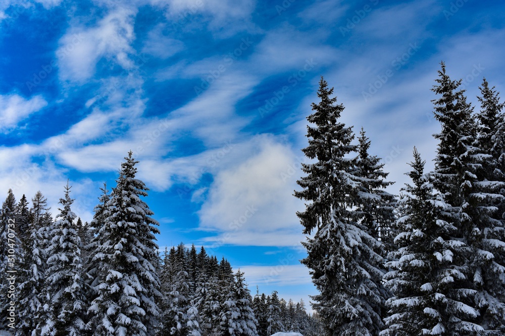 Winter landscape in South Austria Carinthia Winter landscape in South Austria Carinthia