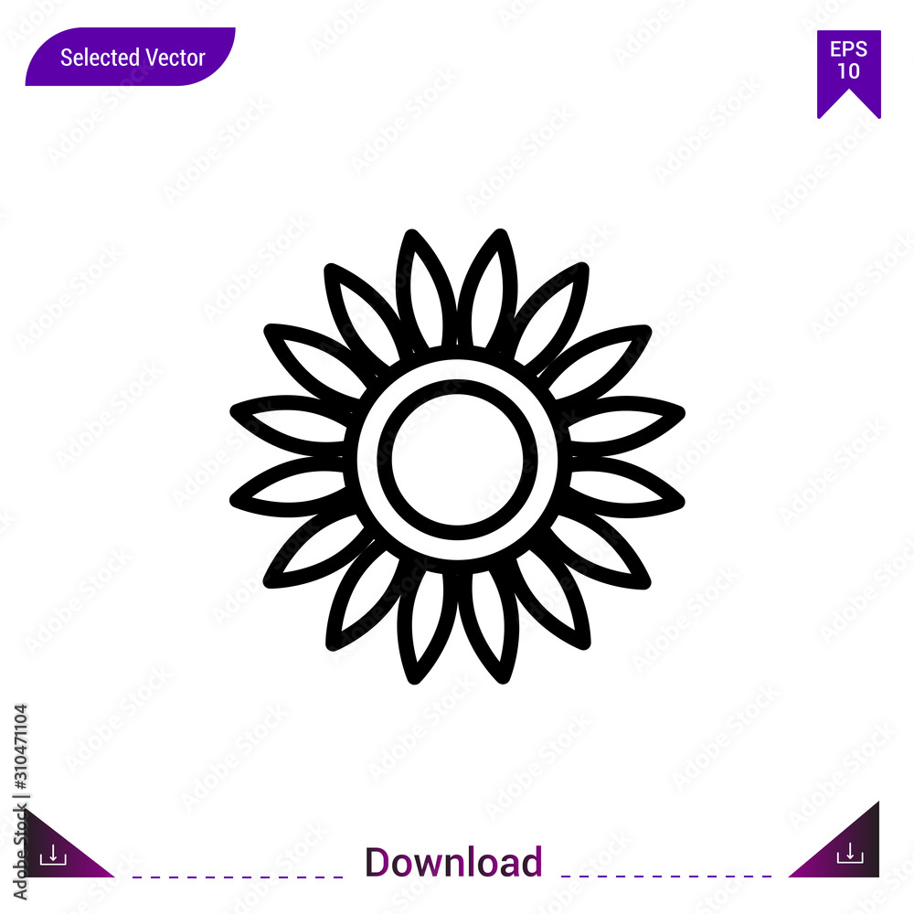 sunflower icon vector . Best modern, simple, isolated, application ,seasons icons, logo, flat icon for website design or mobile applications, UI / UX design vector format sunflower icon vector . Best modern, simple, isolated, application ,seasons icons, logo, flat icon for website design or mobile applications, UI / UX design vector format