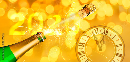 Goldener silvester Hintergrund