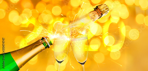 Goldener silvester Hintergrund