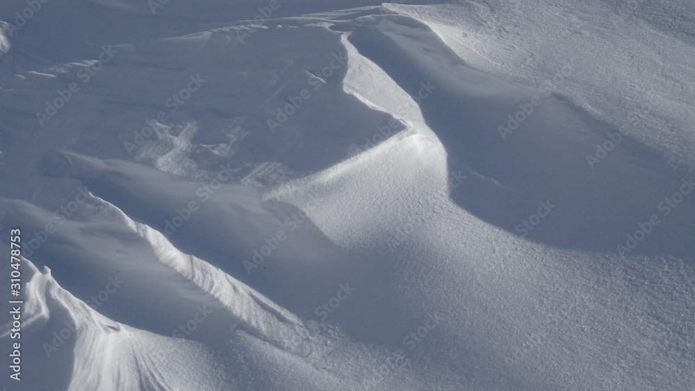 Fototapeta premium Texturen im Schnee