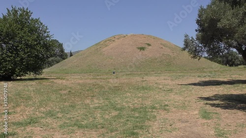 The burial mound, or tymbos, of the Athenians killed during the famous battle of 490 BC photo