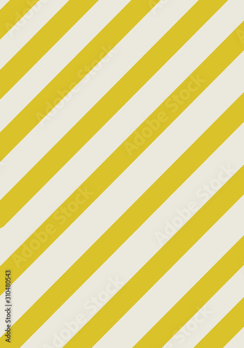 Yellow stripes on white grayish background. Striped diagonal pattern Vector illustration of Seamless background. Winter theme Background with slanted lines