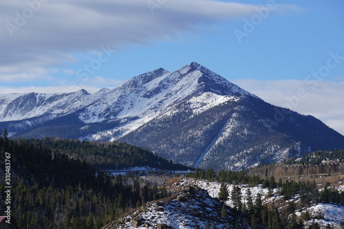 Colorado Scenery, Scenic Colorado Mountains in Early Winter, Fremont Pass, Colorado.