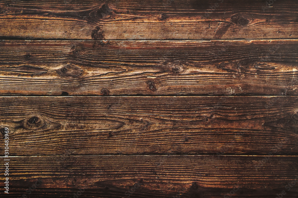Dark brown wood surface. Texture for the background. Dark brown wooden ...