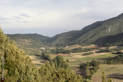 View of Berganzo village, Alava, Spain photo