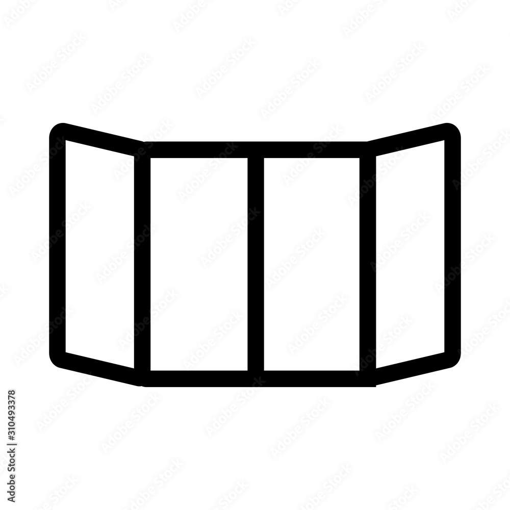 Clean windows icon vector. A thin line sign. Isolated contour symbol illustration Clean windows icon vector. A thin line sign. Isolated contour symbol illustration