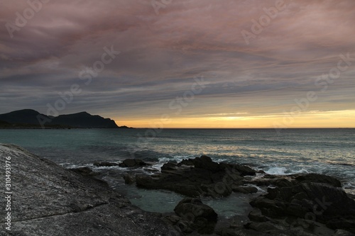 Sunset in Lofoten islands