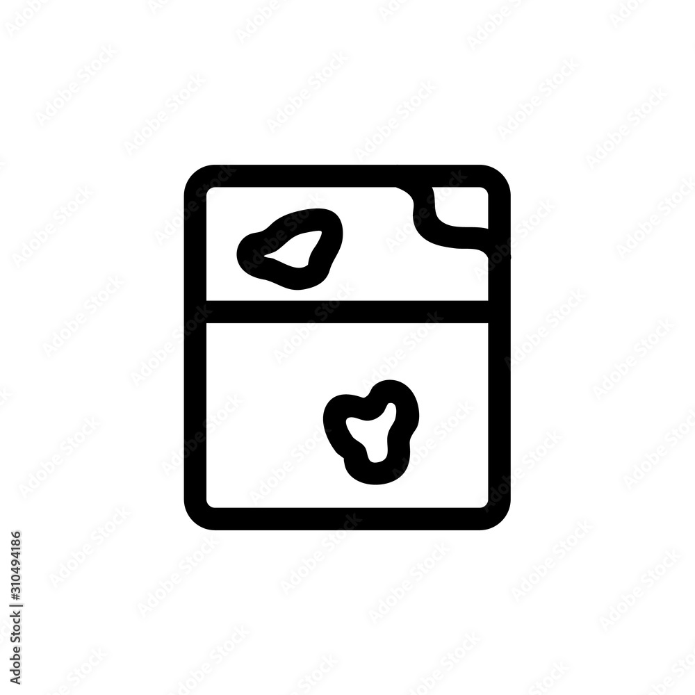 Dirty windows icon vector. A thin line sign. Isolated contour symbol illustration Dirty windows icon vector. A thin line sign. Isolated contour symbol illustration