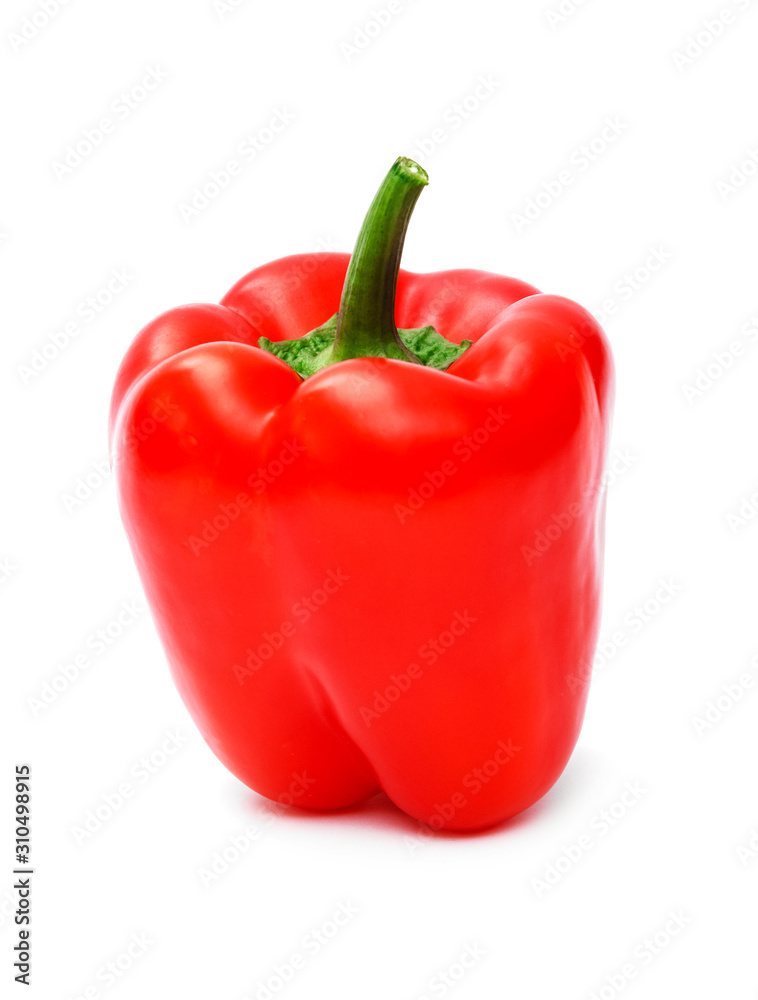 red pepper isolated on white background. food isolated.