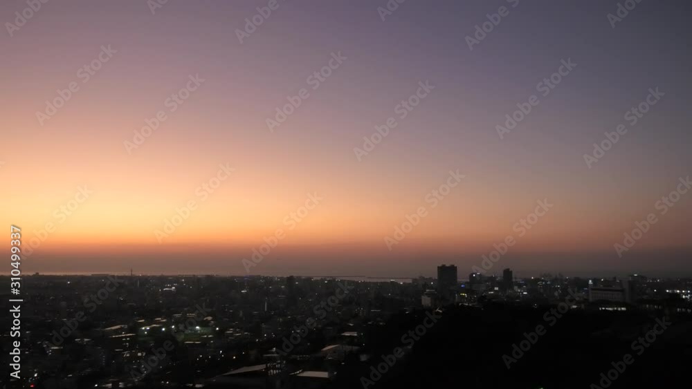 沖縄 那覇の夕景
