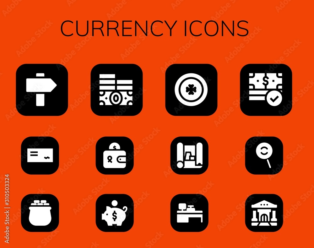 currency icon set