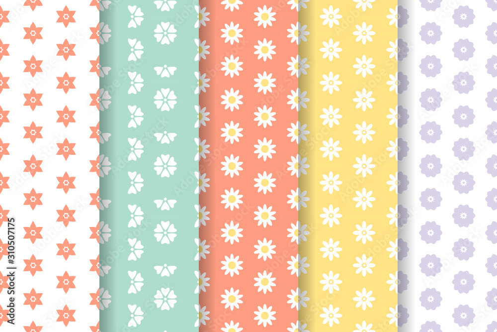 Flower patterns collection Flower patterns collection