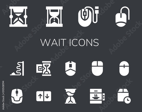 wait icon set