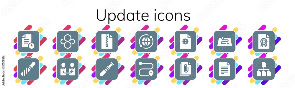 Modern Simple Set of update Vector filled Icons Modern Simple Set of update Vector filled Icons