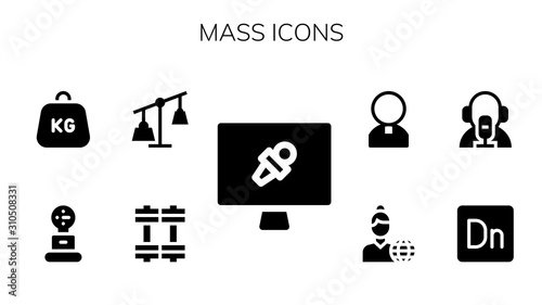 mass icon set