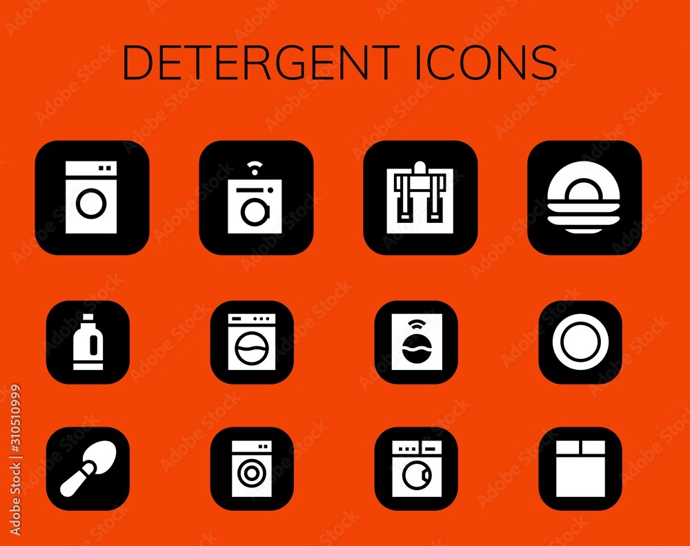 Modern Simple Set of detergent Vector filled Icons Modern Simple Set of detergent Vector filled Icons