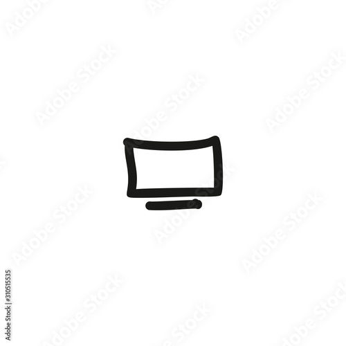 Computer screen vector