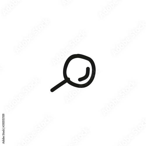 Glass magnifier icon