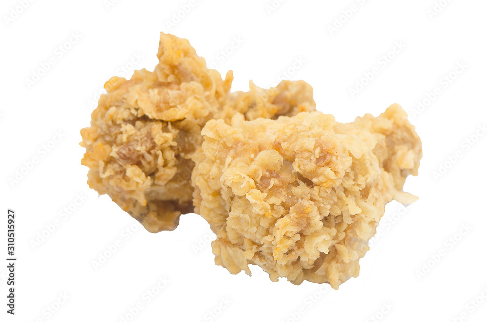 fried chicken leg isolated