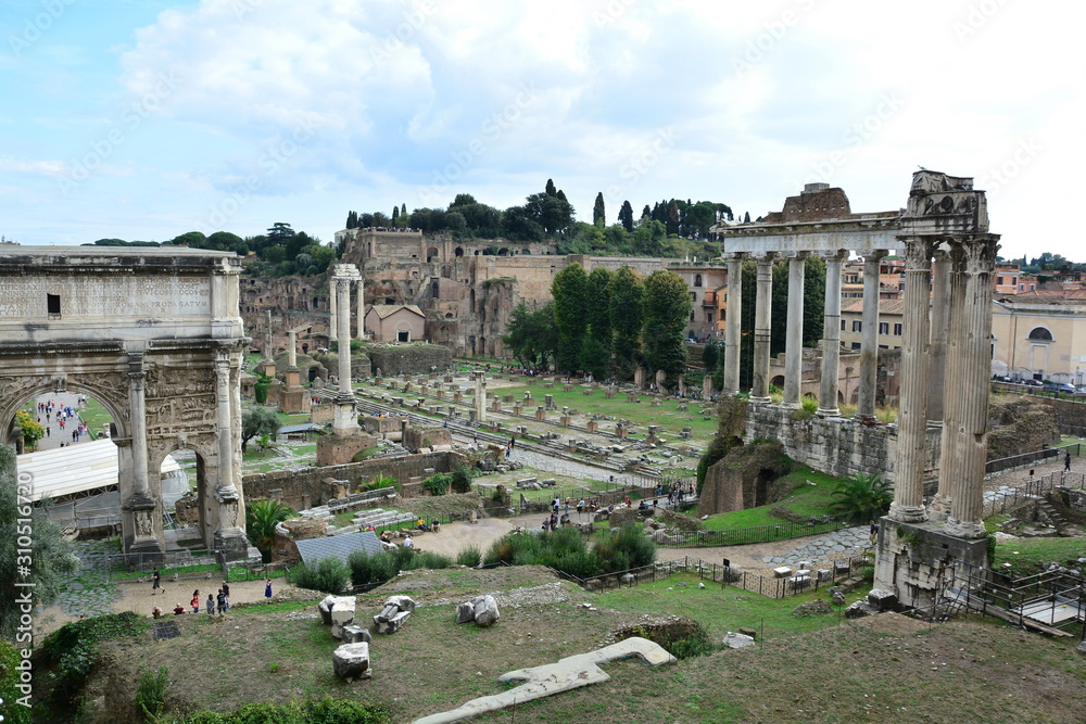 The Roman Forum in Rome Italy and all its glory