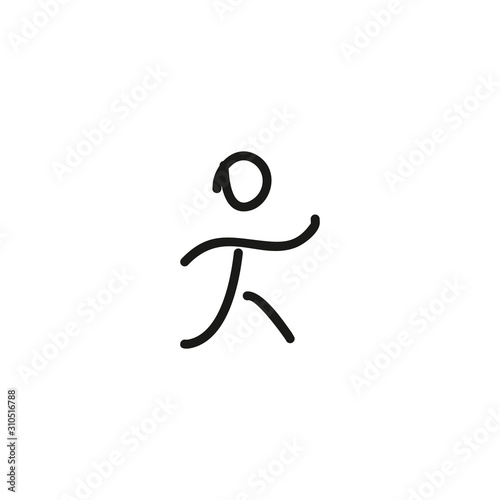 Runner silhouette icon