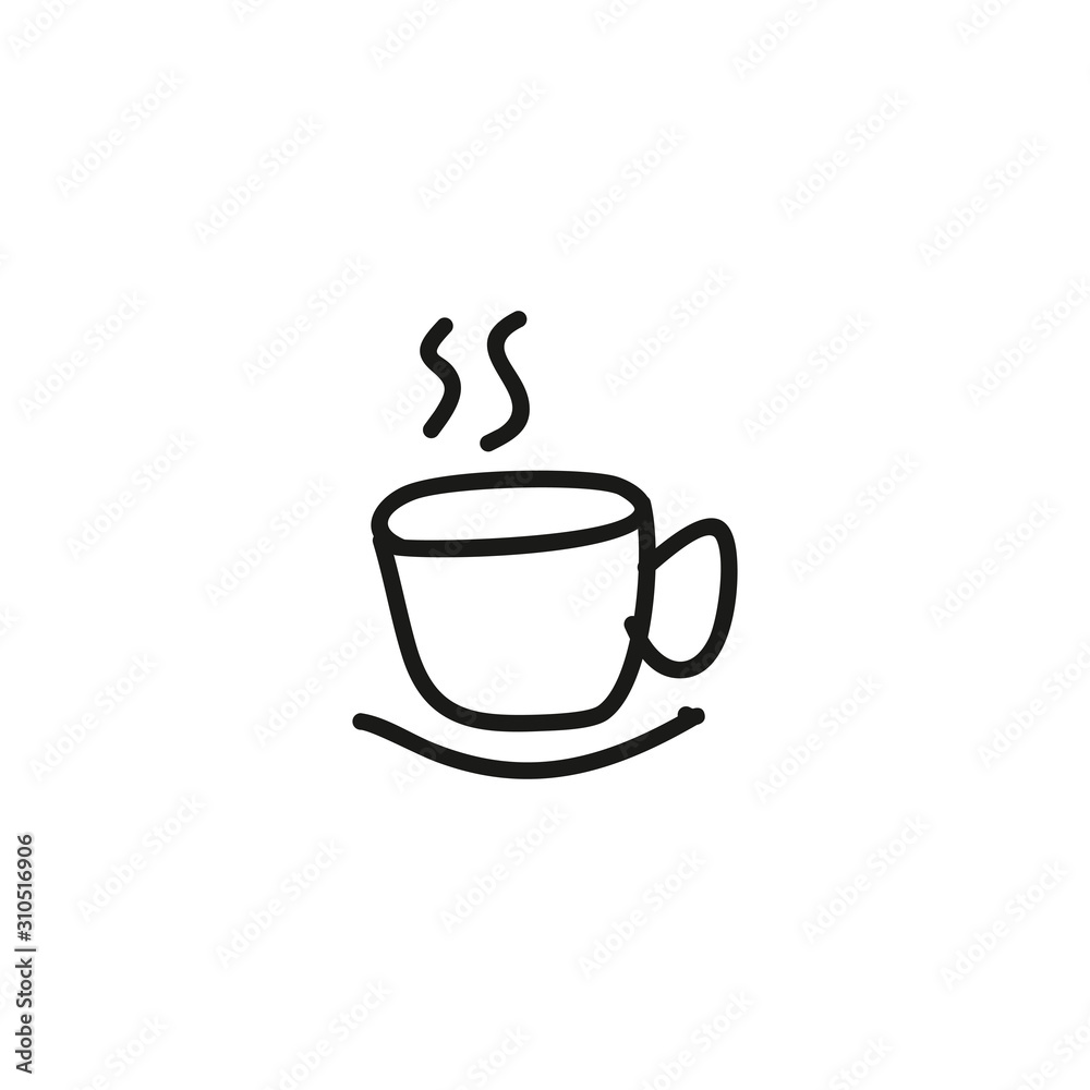 Hot coffee icon Hot coffee icon