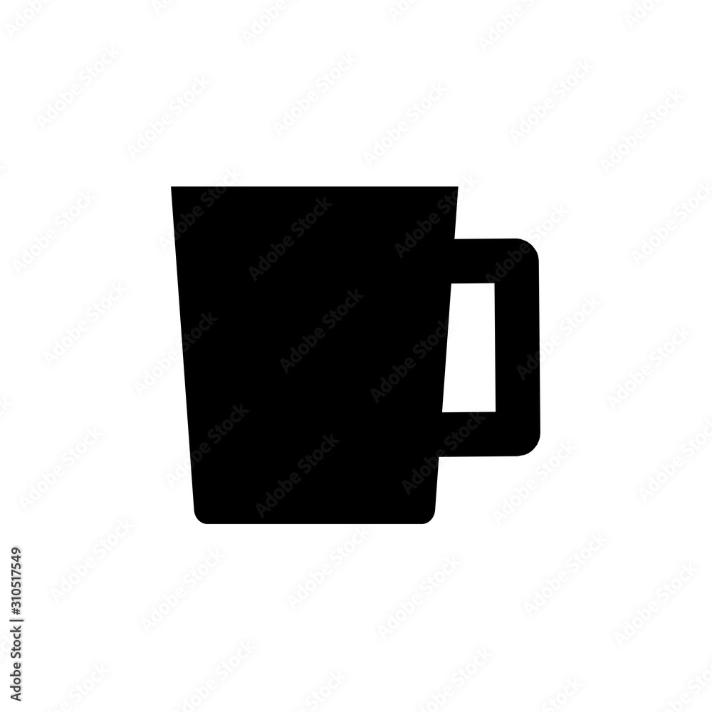 Cofee cup icon flat. Vector illustration symbol and bonus pictogram Cofee cup icon flat. Vector illustration symbol and bonus pictogram