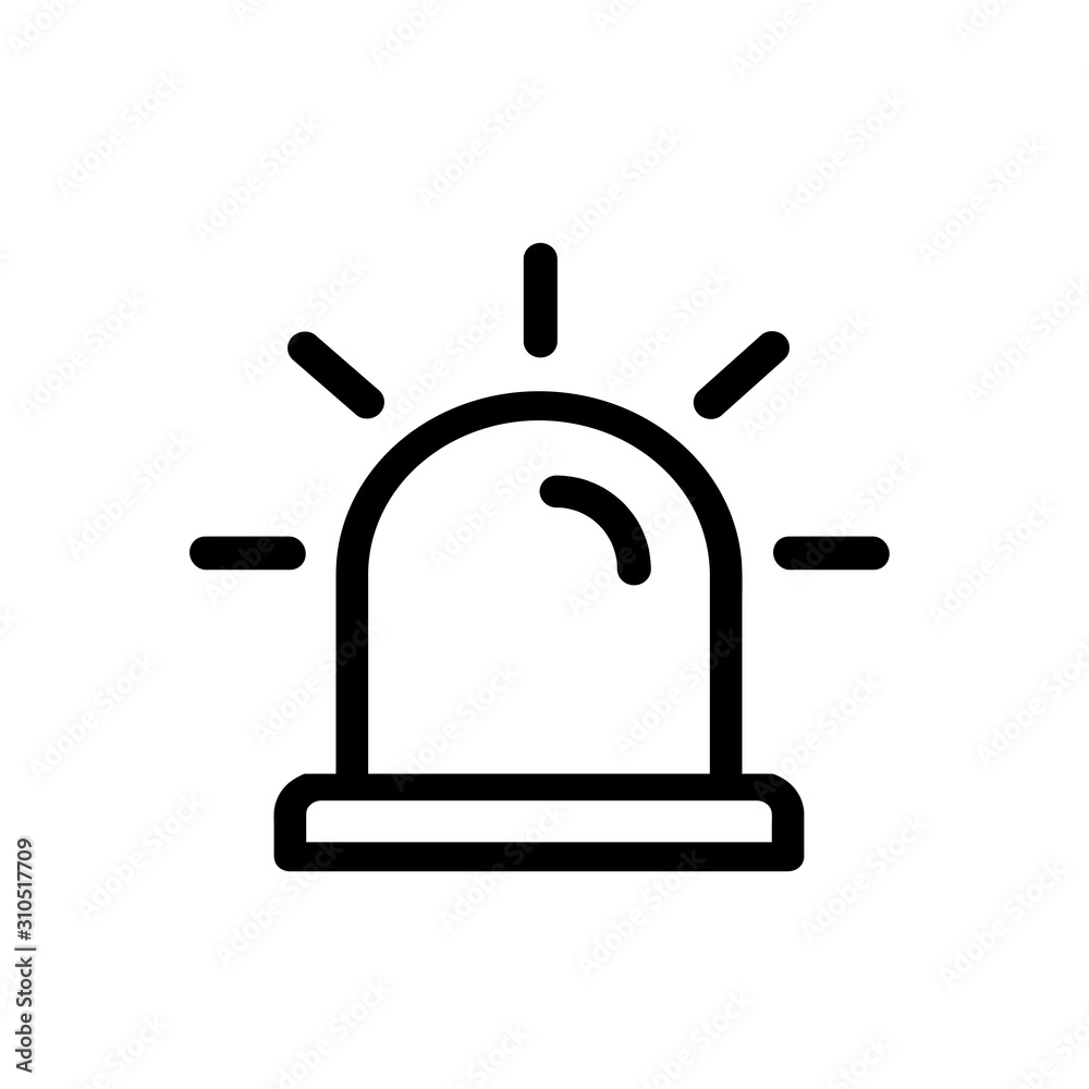 Siren Icon in trendy flat style isolated on grey background. Alarm symbol for your web site design, logo, app, UI. Vector illustration, EPS10. Siren Icon in trendy flat style isolated on grey background. Alarm symbol for your web site design, logo, app, UI. Vector illustration, EPS10.