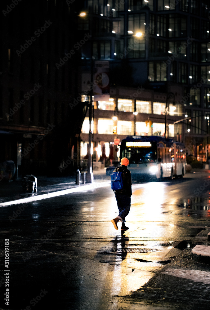 Man walking the streets