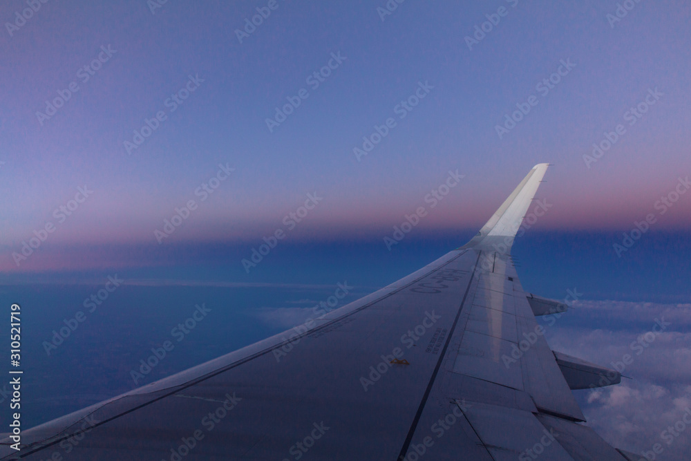 plane traveling to chile at the twilight plane traveling to chile at the twilight