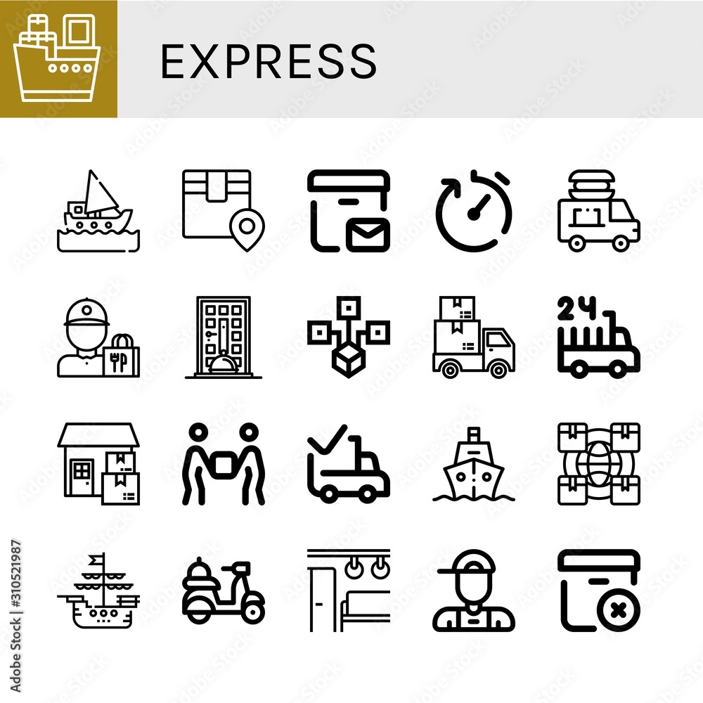 express icon set