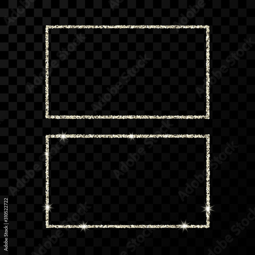 Two modern shiny frames with light effects