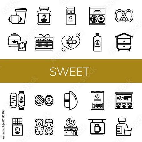 sweet icon set