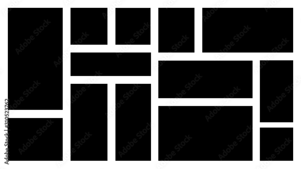 Collage photo frames templates. EPS 10 Collage photo frames templates. EPS 10