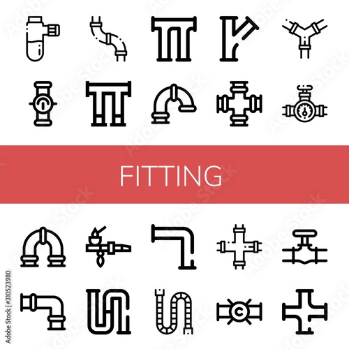 fitting icon set
