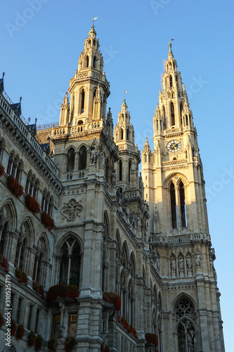Towers of Vienna City Hall, Austria