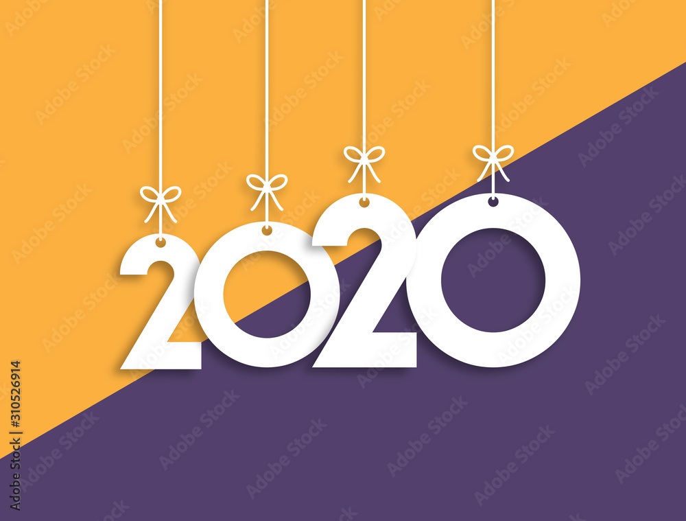 2020 Trendy Colorful Vector Backgorund