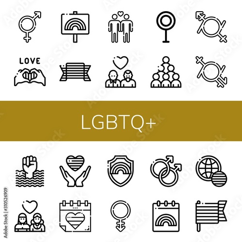 lgbtq+ icon set