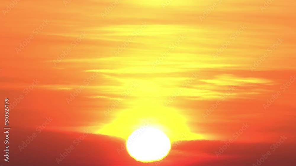 Orange sky at sunrise. Morning sun over the horizon. Natural background Orange sky at sunrise. Morning sun over the horizon. Natural background