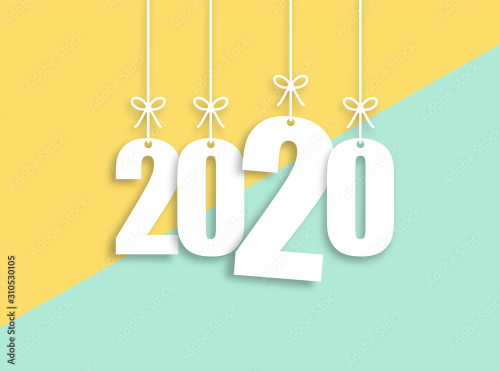 2020 Trendy Colorful Vector Backgorund