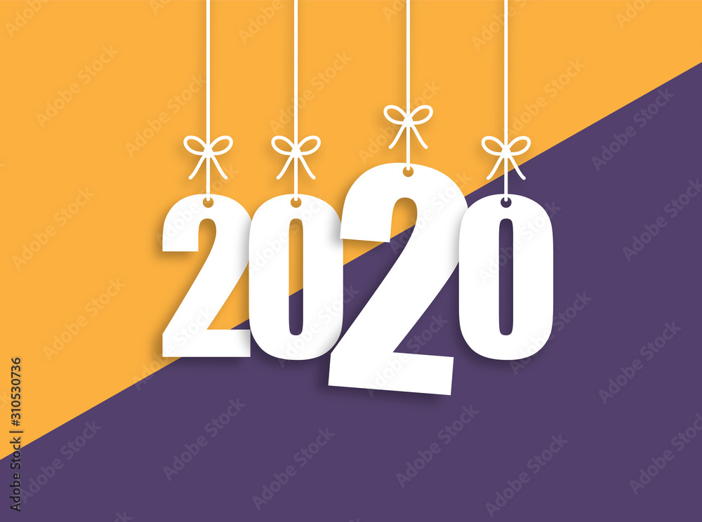 2020 Trendy Colorful Vector Backgorund