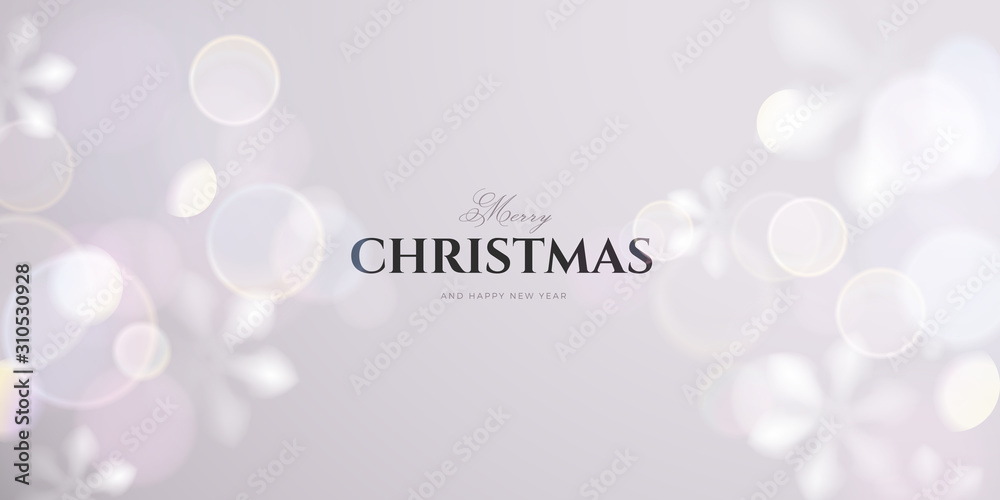 Winter white abstract background with snowflakes vector template Winter white abstract background with snowflakes vector template