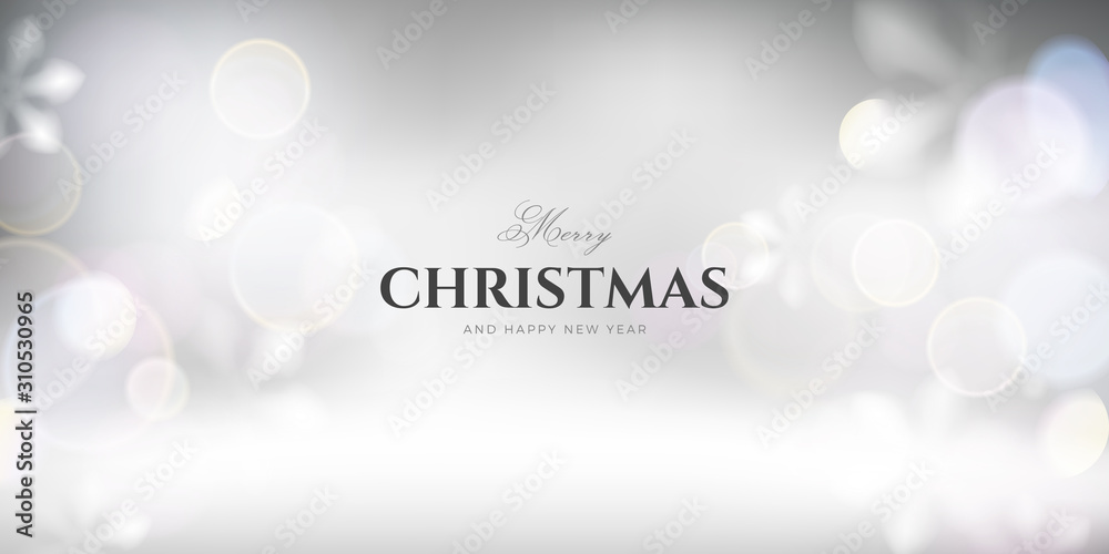 Winter white abstract background with snowflakes vector template Winter white abstract background with snowflakes vector template
