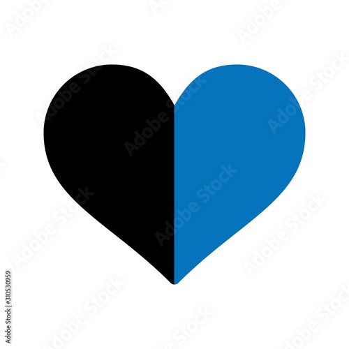 Glyph Heart icon isolated on background