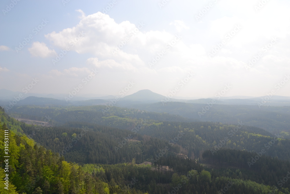 Naklejka premium The ascent to Pravcicka bran